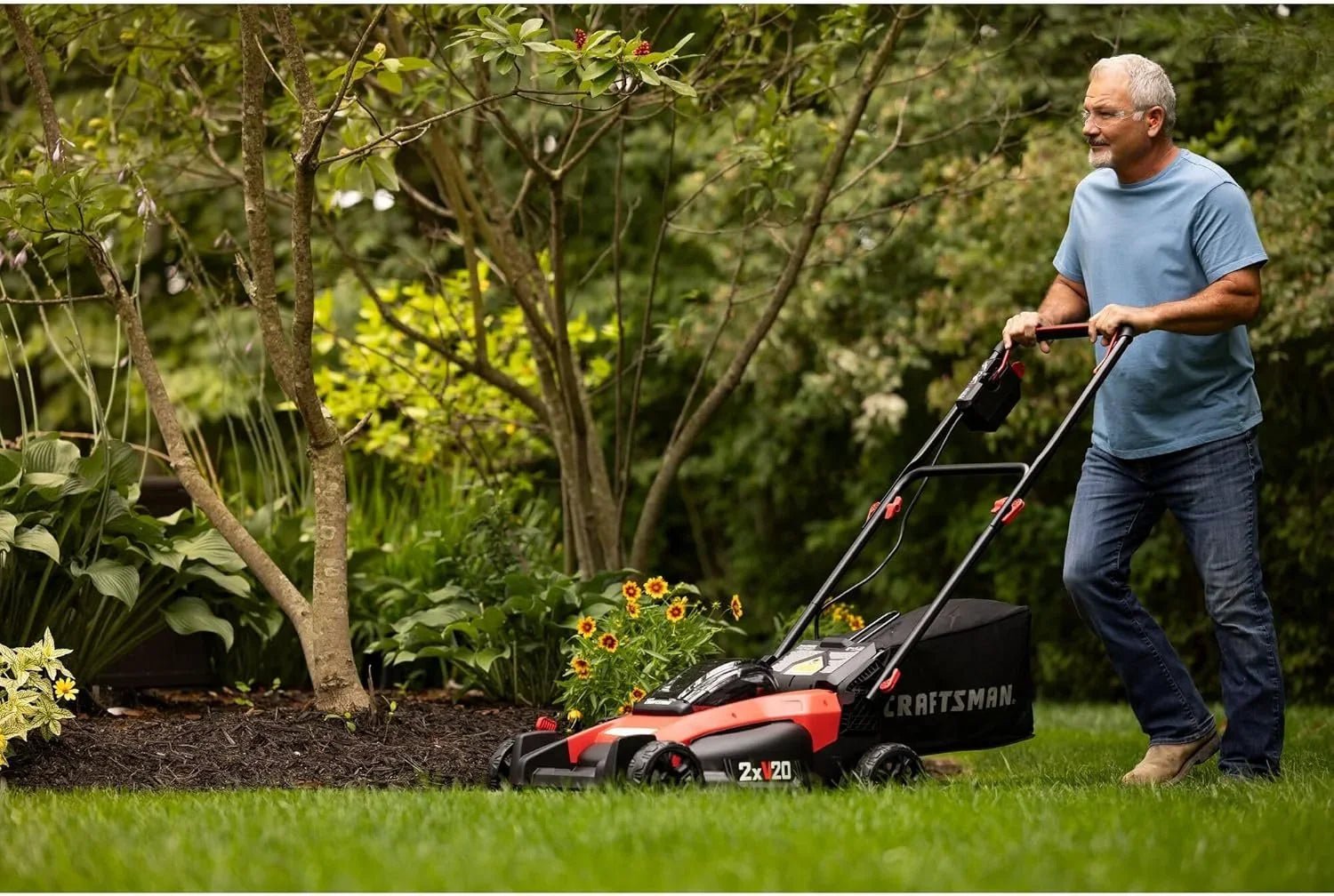 CRAFTSMAN V20 Lawn Mower, Push Mowers. image 1